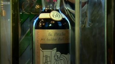 A bottle of Macallan Valerio Adami 60 year-old 1926