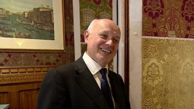 Iain Duncan Smith reveals wallpaper cupboard