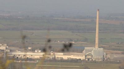 Westbury cement site in Wiltshire