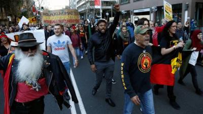 Hundreds of demonstrators gather in major cities across Australia