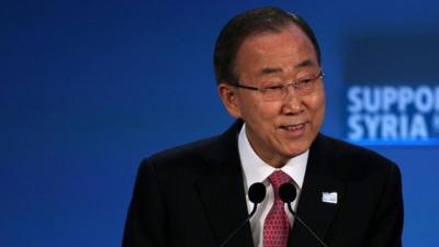 UN Secretary-General Ban Ki-moon.