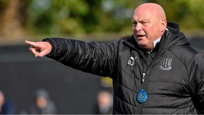 Ballymena United manager David Jeffrey