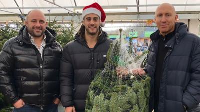 David Flatman, Josh Navidi and Tom Shanklin