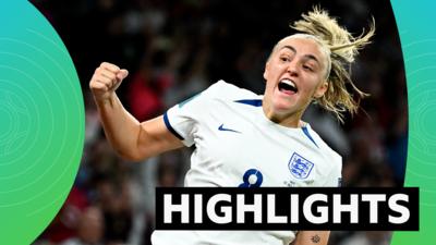 Georgia Stanway of England celebrates her goal