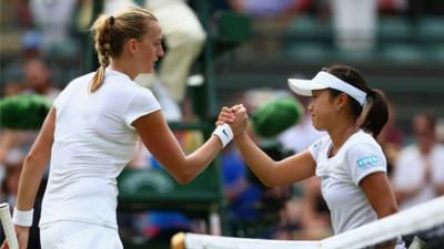 Wimbledon: Petra Kvitova's demolition of Kurumi Nara