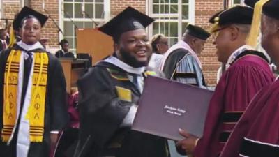 Dwytt Lewis graduating