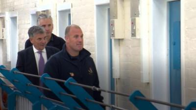 David Dein and Alan Smith at Rochester prison