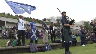 Edinburgh EU protest