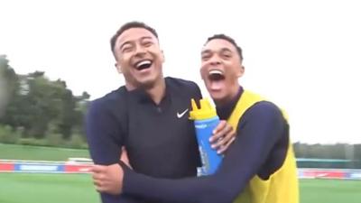 Trent Alexander-Arnold and Jesse Lingard