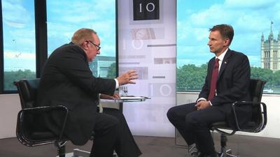 Andrew Neil and Jeremy Hunt