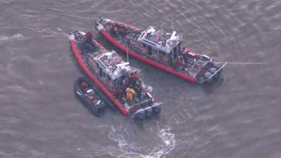 Search vessels on the Hudson River