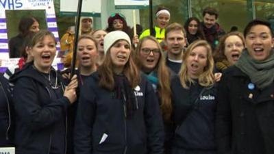 Junior doctor choir