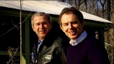 George Bush and Tony Blair