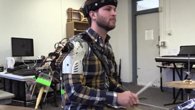 A 'smart' drumming arm