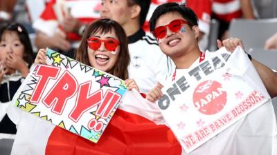 Japanese rugby fans