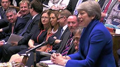 Theresa May and Tory front bench