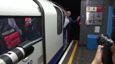 Sadiq Khan launching Night Tube