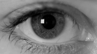 A close-up of an eye