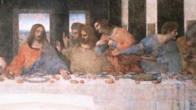Detail of Leonardo da Vinci's The Last Supper