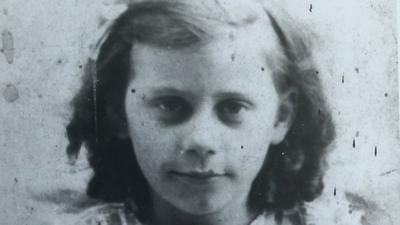 Barbara Mills as a young girl