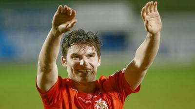 Portadown's Phlip Lowry scored the winning goal against his former club Linfield