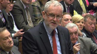 Jeremy Corbyn at PMQs