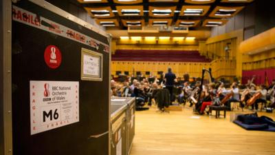 Orchestra rehearsal with Gareth Llewellyn