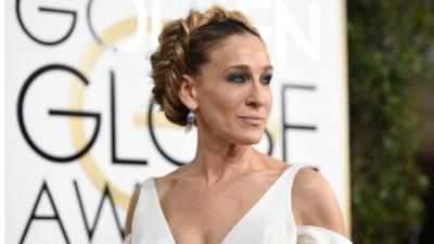 Sarah Jessica Parker at the Golden Globes