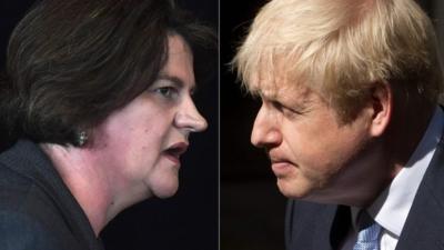 Arlene Foster and Boris Johnson