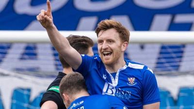 St Johnstone's Liam Craig celebrates