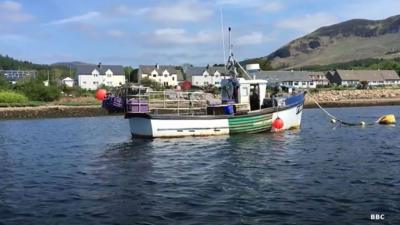 Fishing boat on Loch Fyne