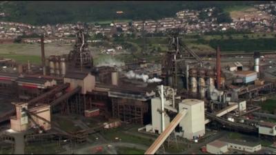 Tata Steel works in Port Talbot