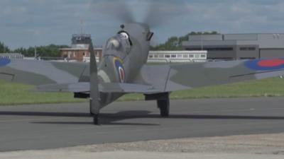 Spitfire takes off