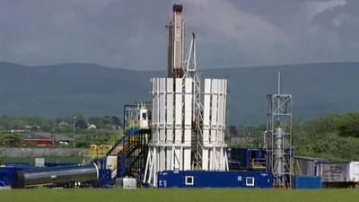 Fracking site