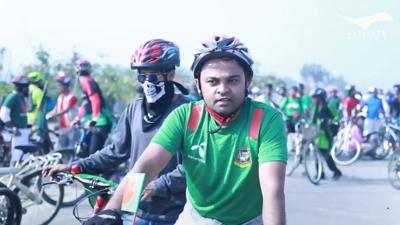 Cyclist in Bangladesh