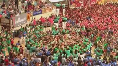 A group from Vilafranca wins the human tower competition