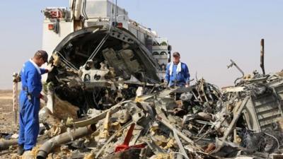 Remains of plane in Sinai