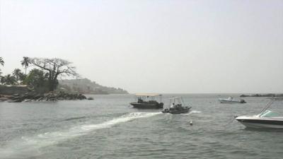 Boats in Freetown