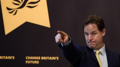 Nick Clegg pointing