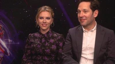 Stars of Marvel's Avengers: Endgame, Paul Rudd a.k.a. Ant-Man and Scarlett Johansson a.k.a. Black Widow.