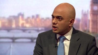 Business Secretary Sajid Javid