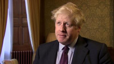 Foreign Secretary Boris Johnson