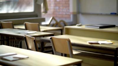 An empty classroom