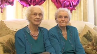 Twin sisters Irene Crump and Phyllis Jones have just celebrated their 100th birthday