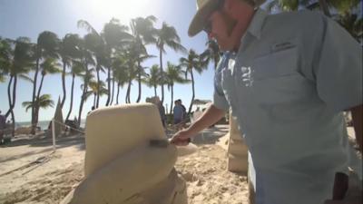 A sand sculptor