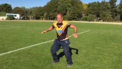 George Taylor performs "Geordie Haka"