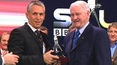 Gary Lineker and Sir Bobby Robson