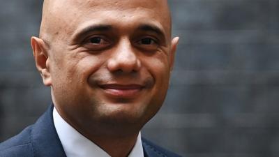 Sajid Javid outside Downing Street, 14 September 2021