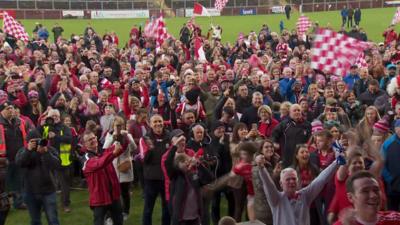 Magherafelt fans celebrate