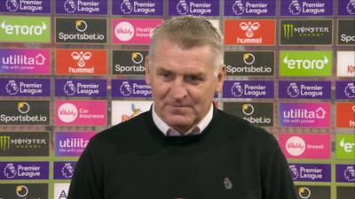 Aston Villa conceded an early goal and lost 1-0 to Southampton despite second half "intensity".